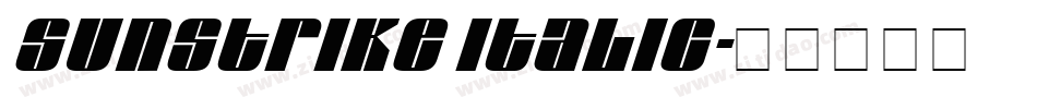 Sunstrike Italic字体转换